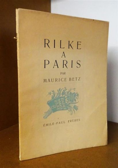 null BETZ (Maurice) - RILKE A PARIS

PARIS, éditions Emile-Paul frères, 1941

Un...