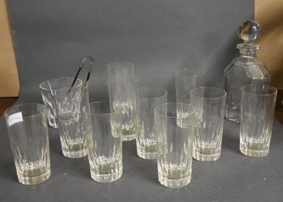 null BACCARAT

Partie de service de verres en cristal comprenant : dix verres à orangeade,...