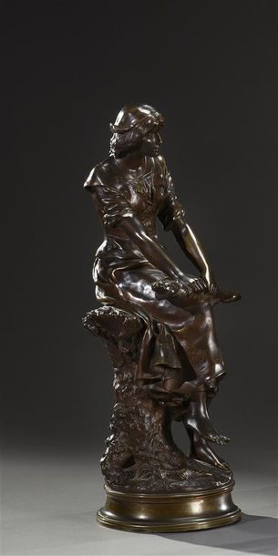 null André Pal MASSOULLE (1851-1901)

Jeanne d'Arc

Bronze à patine brune signé

H....