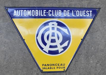 null "Panonceau valable pour" l'Automobile Club de l'Ouest

Plaque trapézoïdale en...