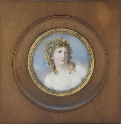 null Attribué à Louis-Ami ARLAUD-JURINE (1751-1829)
Portrait présumé de la fille...