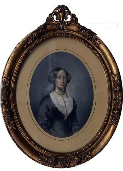 null Ecole FRANCAISE du XIXe siècle 

Portrait de jeune femme

Pastel et gouache...