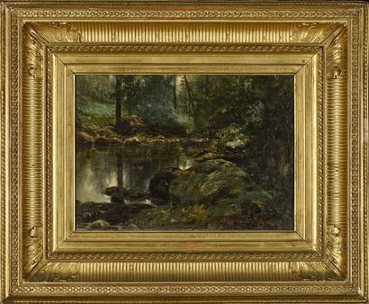 null Adolphe APPIAN (1818-1898)



Pêcheur au bord d’une rivière

Huile sur toile...