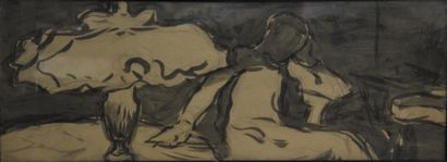 null Jules-Léon FLANDRIN (1871-1947)

Etude pour une femme attablée

Lavis signé...