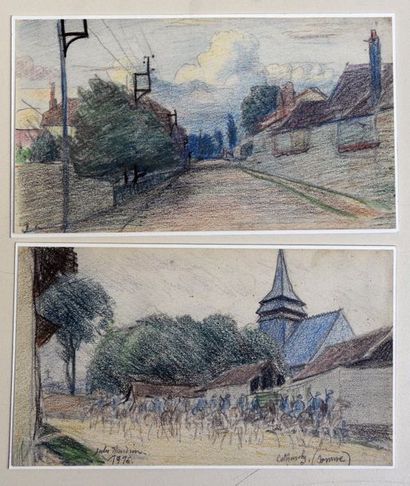 null Jules-Léon FLANDRIN (1871-1947)

Cottenchy dans la Somme - Rue déserte

Deux...
