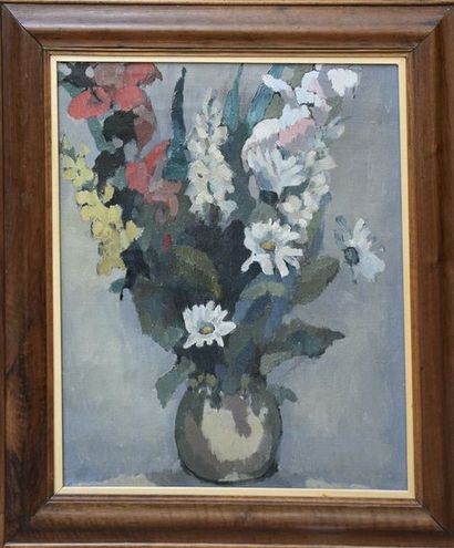 null Ecole FRANCAISE du début du XXe siècle

Grand bouquet de fleurs

Huile sur toile

H....