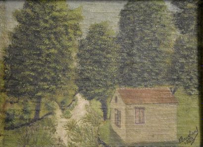 null André BAUCHANT (1873-1958)

Maison dans les bois, 1923

Huile sur toile marouflée...