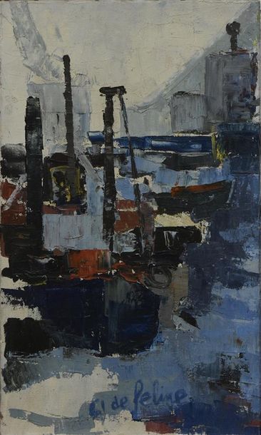 null Jacques DE FELINE (1928-1999)

Le port de Bouc

Huile sur toile signée et datée...