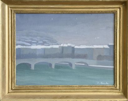null Pierre LAROCHE (1893-1982)

Pont sur la Saône

Huile sur toile signée en bas...