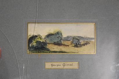 null Atribué à Georges GIMEL (1898-1962)

Paysage

Aquarelle et fusain

H. 6,5 cm...