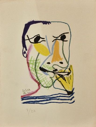 null D'après Pablo PICASSO (1881-1973)

Le Goût du bonheur, 1970 (Carnet I, Planche...