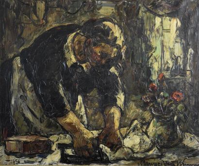 null Maurice VAGH WEINMANN (1899-1986)

La patissière, 1956

Huile sur toile signée...