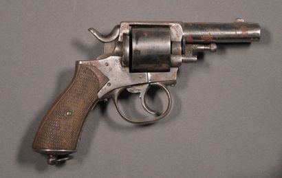 null FRANCE/BELGIQUE Revolver, calibre 9 mm A cadre fermé avec portière. Barillet...