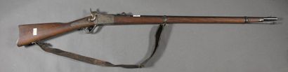 null ETATS-UNIS Fusil PEABODY MARTINI 1862, calibre 43 Monture bois à fût long, système...