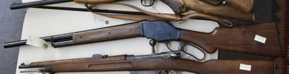 null *****FRANCE Mousqueton BERTHIER, M16, calibre 8 mm Monture bois avec entures....
