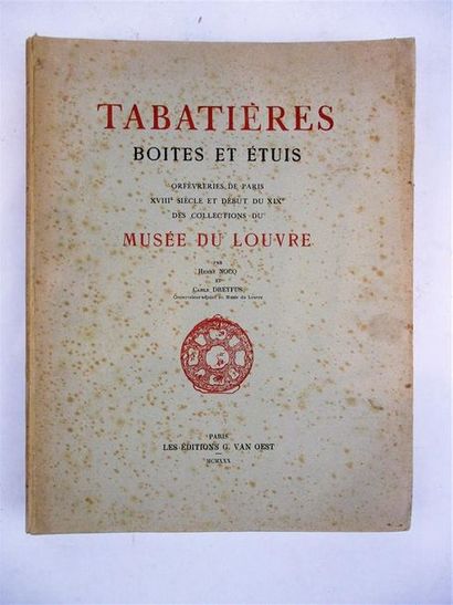 null NOCQ (Henry) et DREYFUS (Carle). Tabatières, boîtes et étuis. Orfèvrerie de...