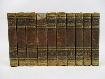 null BYRON. ŒUVRES COMPLETES. Paris, Ladvocat, 1827.

20 tomes reliés en 10 volumes...