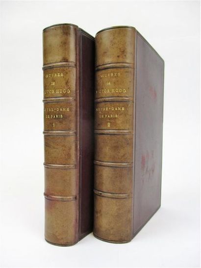 null HUGO (Victor). Œuvres. Notre Dame de Paris. Paris, Lemerre, 1879. 2 volumes...