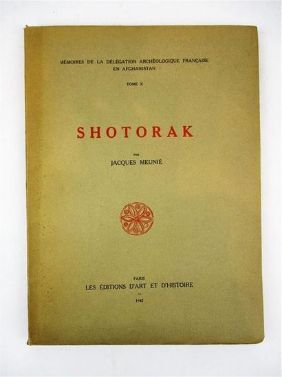 null MEUNIE (Jacques). Shotorak. Paris, les éditions d’Art et d’Histoire, 1942. In-folio...