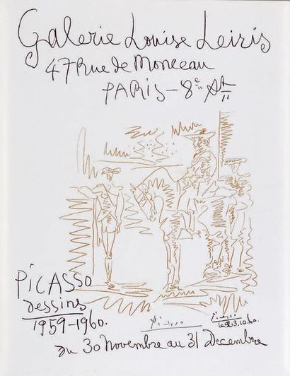 Pablo Picasso (1881-1973) Le Picador
Affiche lithographique originale pour l'exposition...