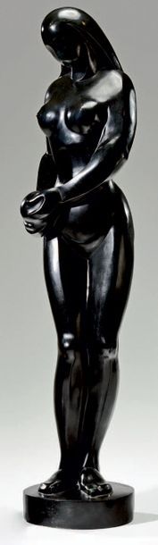 Ferdinand PARPAN (1902-2004) Ève
Épreuve en bronze à patine brune, signée, monogrammée,...