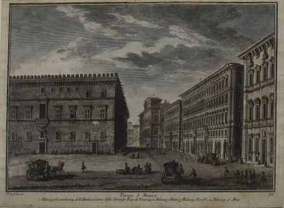 null Stefano MULINARI (1741 - 1790) Deux planches du recueil "Disegni originali......
