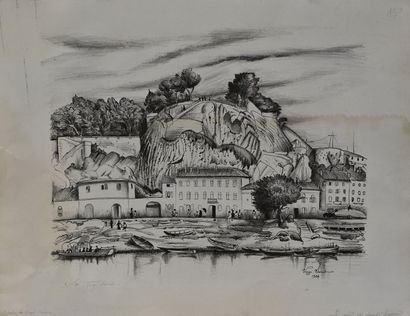null Henri VERGE-SARRAT (1880 - 1966) Le Fort Saint-André (Villeneuve les Avignon)....