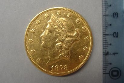 null ETATS-UNIS Une pièce de 20 Dollars - Liberty 1878 Poids : 33,3 g LOT VENDU SUR...