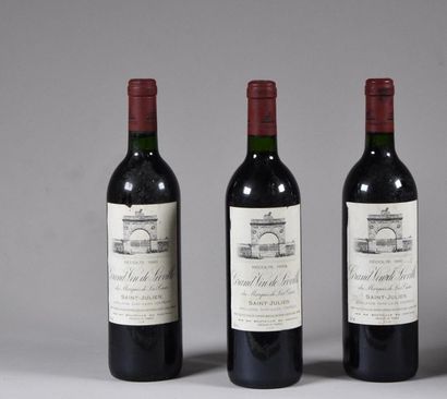 null 3 B CHÂTEAU LÉOVILLE LAS CASES (e.t.h. légères à e.l.a; 1 c.a. bas de jupe)...