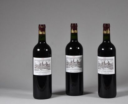 null 3 B CHÂTEAU COS D'ESTOURNEL (contre-étiquettes abimées) GCC2 St Estephe 200...