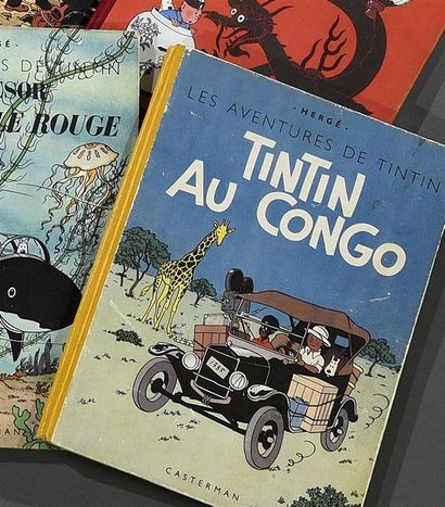null HERGE TINTIN 02. Tintin au Congo. B1. Edition originale couleurs. Casterman...