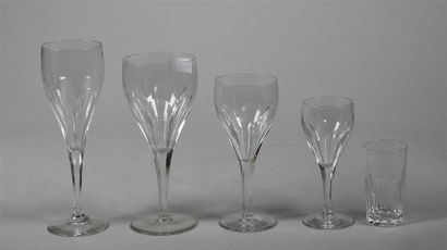 null VILLEROY & BOCH
Partie de service de verres en cristal comprenant: six verres...