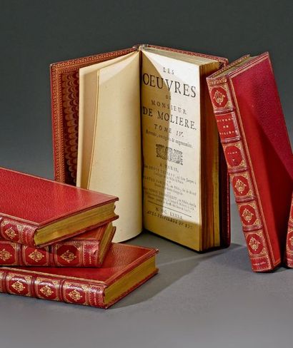 MOLIERE. LES OEUVRES DE MONSIEUR DE MOLIÈRE. Revues, corrigées et augmentées.
Enrichies...