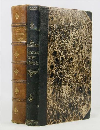 STANLEY (H. Morton). LA TERRE DE SERVITUDE.
Paris, Hachette, 1876. In-8, demi-chagrin...