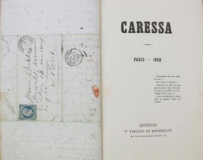 FORNERET (Xavier). CARESSA.
(Paris), Vincent et Bourselet, 1858. In-8, demi maroquin...