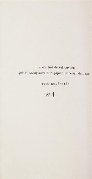 NEVEUX (Pol). GOLO. Roman de campagne.
Paris, Calmann Lévy, 1898. In-12, maroquin...