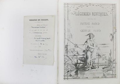 SAND (George). LÉGENDES RUSTIQUES. Dessins de Maurice Sand.
Paris, Morel, 1858. In...