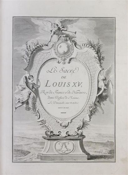 null [FÊTES] - SACRE DE LOUIS XV (Le), Roy de France et de Navarre, dans l'Église...