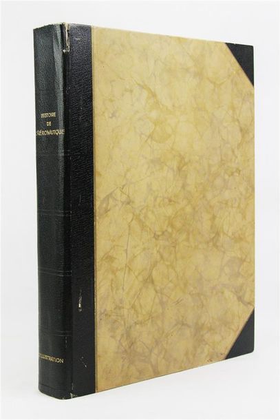 null ILLUSTRATION (L'). HISTOIRE DE L'AÉRONAUTIQUE.
P., 1938. In-folio, reliure de...