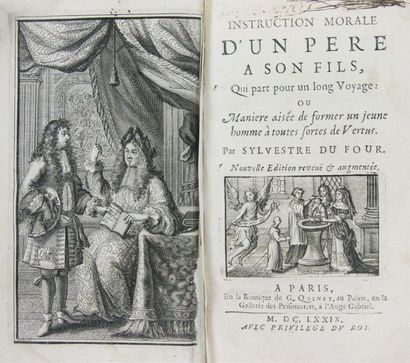 DUFOUR (Sylvestre). INSTRUCTION MORALE D'UN PÈRE À SON FILS, QUI PART POUR UN LONG...