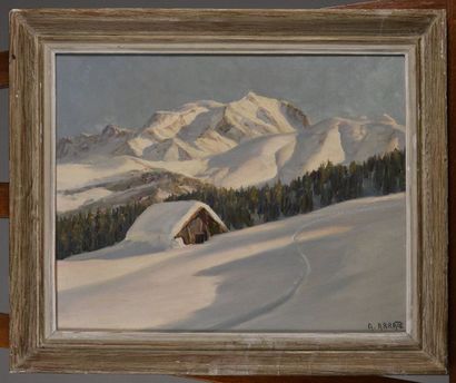 null 
Ange ABRATE (1900-1985)


Le Mont blanc depuis l'Olympique de Rochebrune


Huile...
