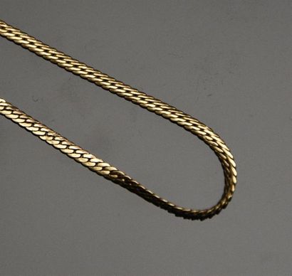 null Petit bracelet à maille plate en or jaune 18K (750°/°°) Poids: 1,9 g