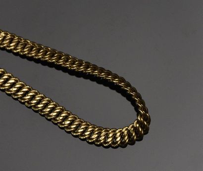 null Bracelet à maille "Américaine" en or jaune 18K (750°/°°) Poids: 8 g
