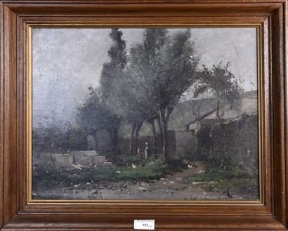 null Marius MANIQUET (1822-1896) Paysages Deux huiles sur toile signées en bas à...