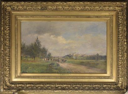 null Charles Joseph BEAUVERIE (1839-1924) Vue de la Loire Huile sur toile signée...