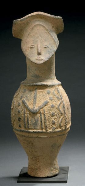 null Vase votif anthropomorphe Calabar - NIGERIA
Terre cuite
Xe-XIIIe siècle (selon...