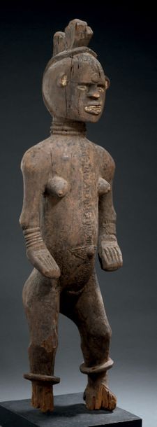 null Statue Anjenu Idoma - NIGERIA
Bois
H. 85 cm

Provenance
Martial Bronsin, Bruxelles
Alain...