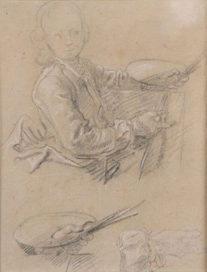 Ecole FRANCAISE vers 1700

Portrait d'artiste...