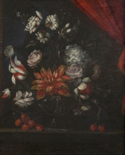 null Ecole HOLLANDAISE dans le goût du XVIIe siècle

Bouquet de fleurs dans un vase...
