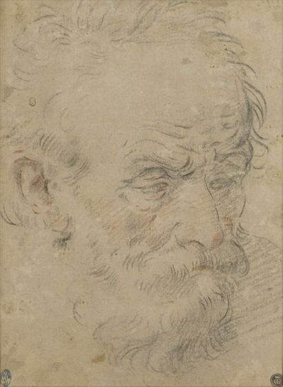 null Ecole de Guido RENI (1575 - 1642)

Tête de vieillard

Crayon noir et sanguine

H....